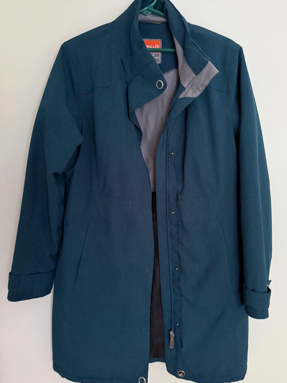 Bordello Teal-Blue Trench Coat for Men